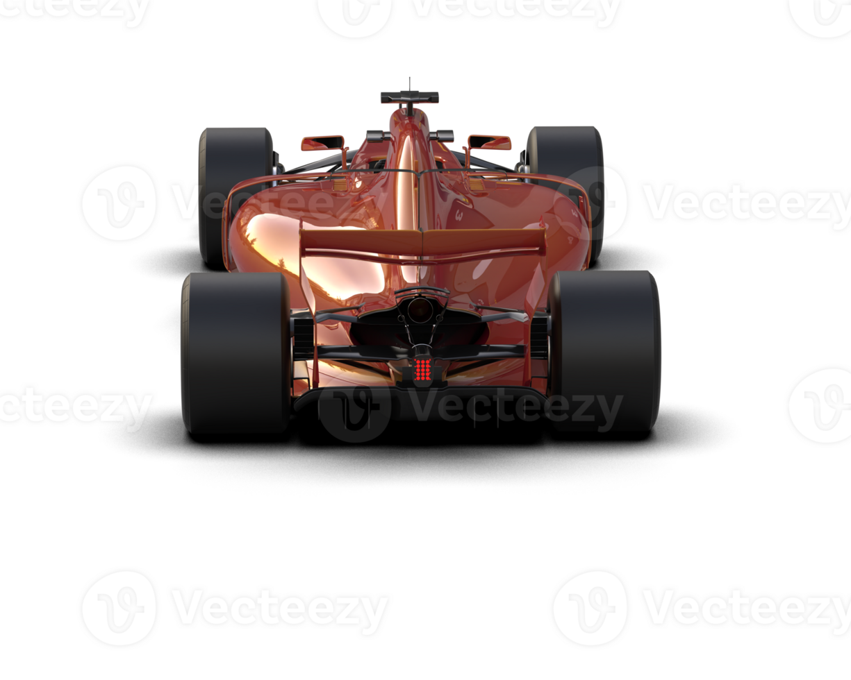 Realistic race car isolated on background. 3d rendering - illustration png