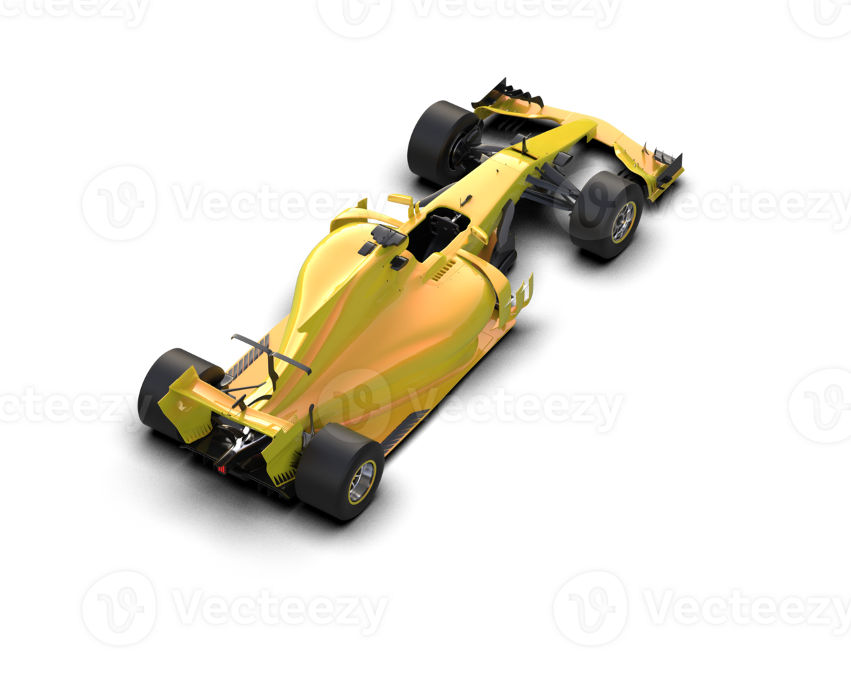 Realistic race car isolated on background. 3d rendering - illustration png