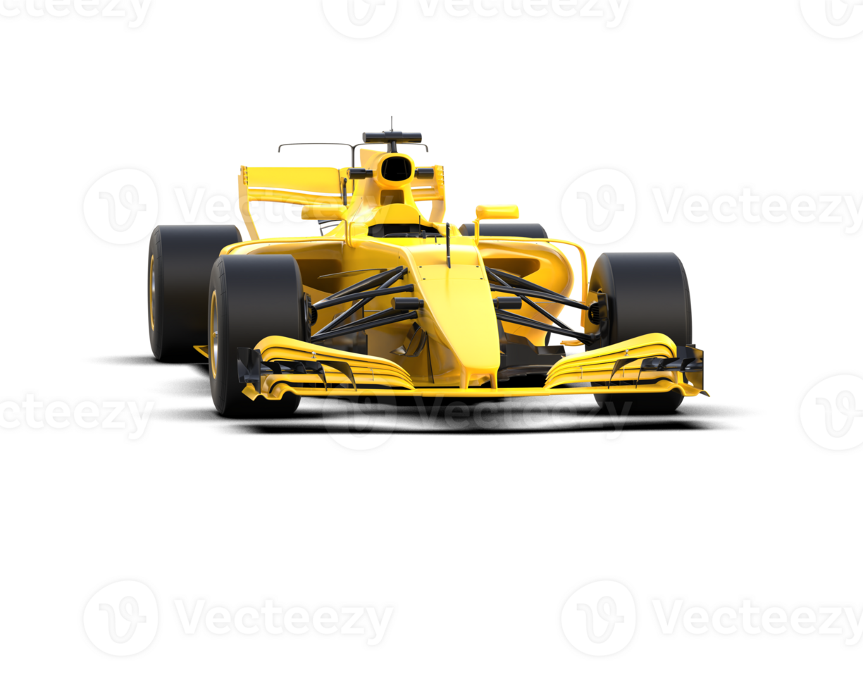 Realistic race car isolated on background. 3d rendering - illustration png