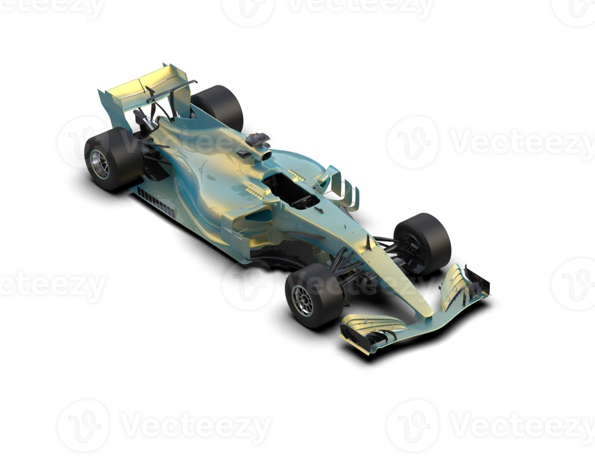 Realistic race car isolated on background. 3d rendering - illustration png