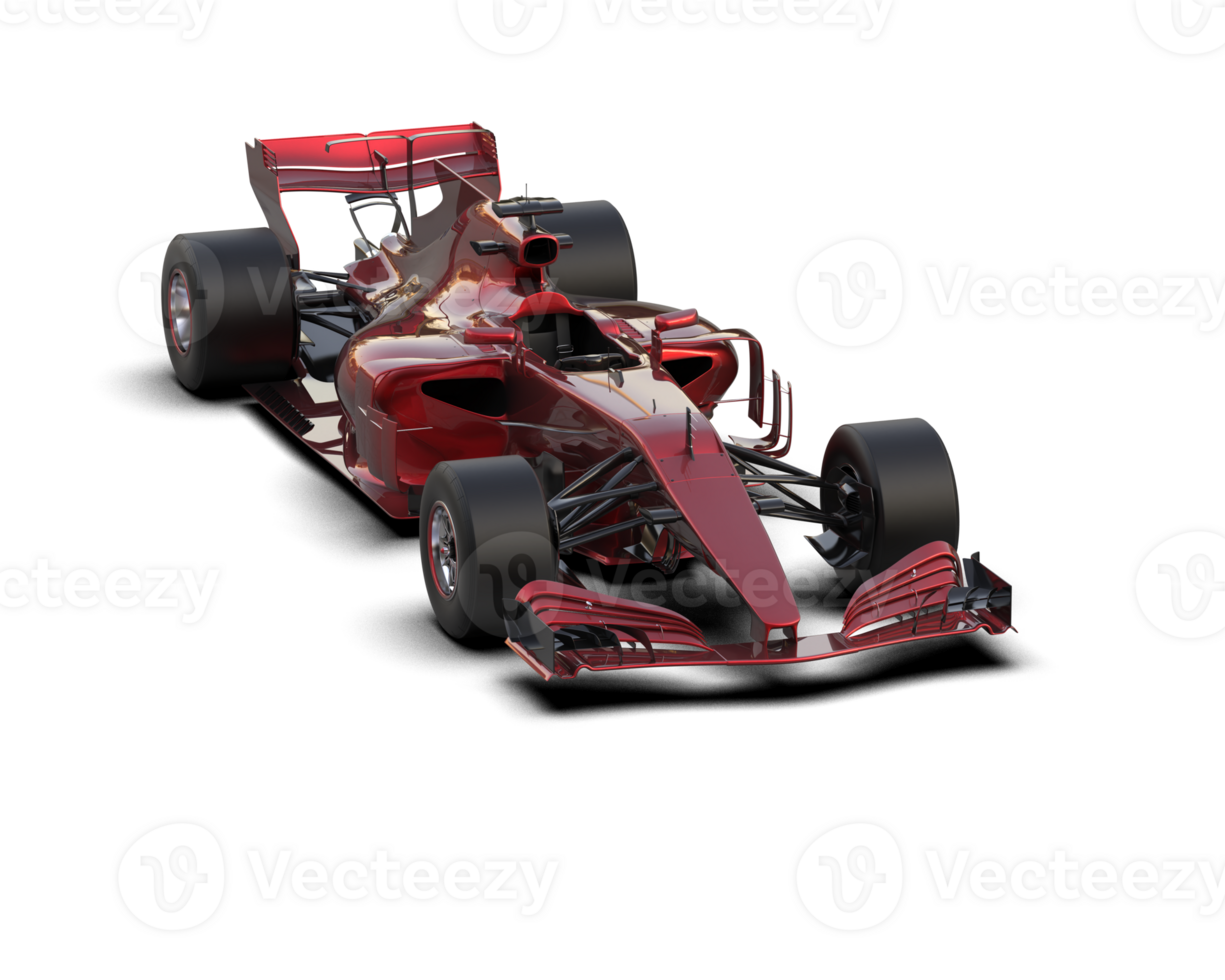 Realistic race car isolated on background. 3d rendering - illustration png