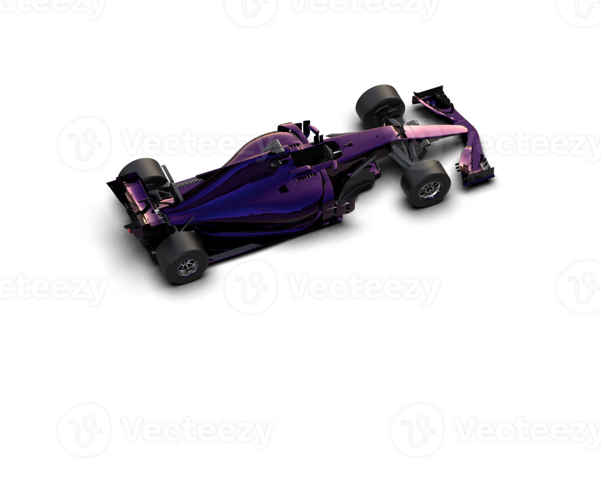 Realistic race car isolated on background. 3d rendering - illustration png