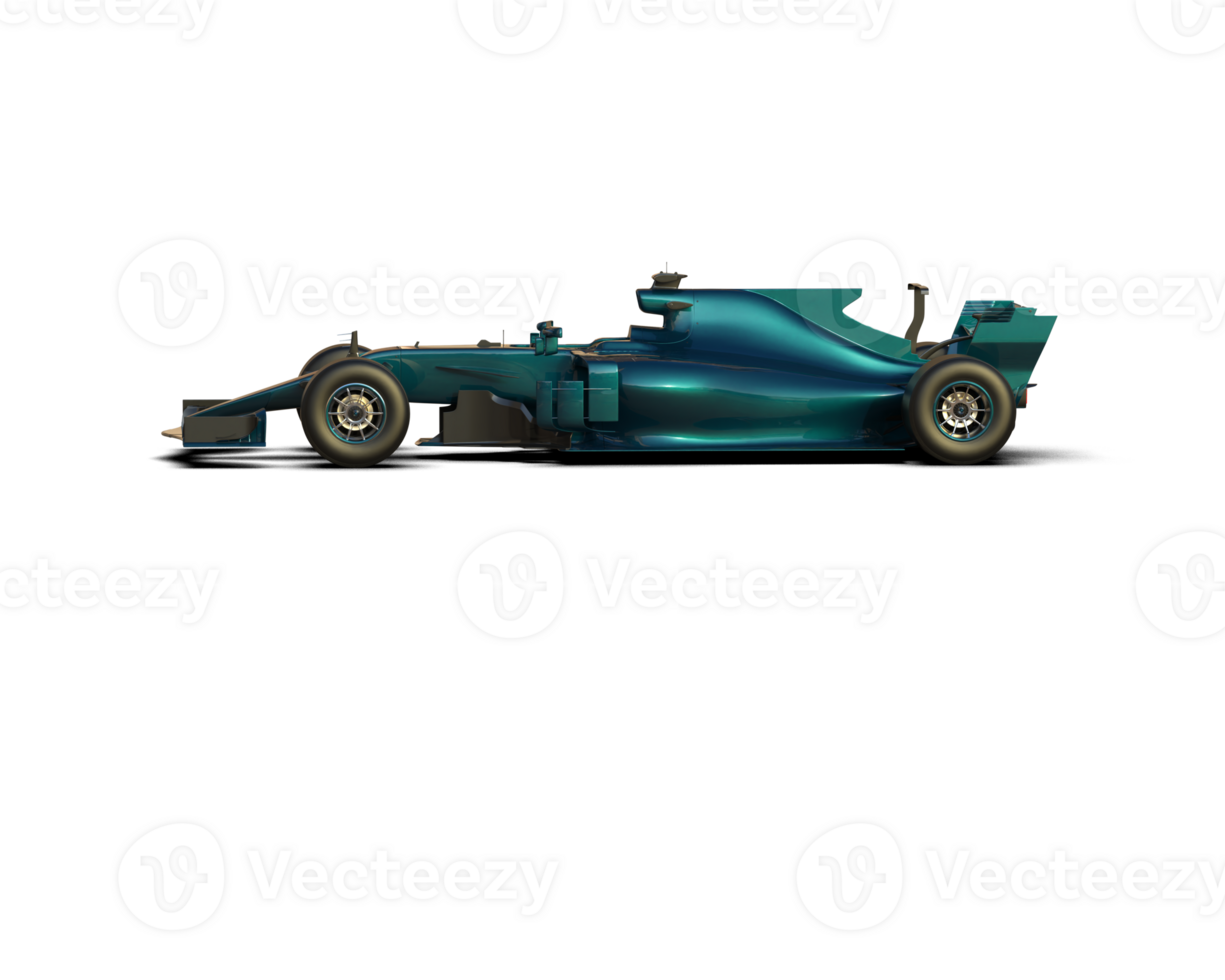 Realistic race car isolated on background. 3d rendering - illustration png