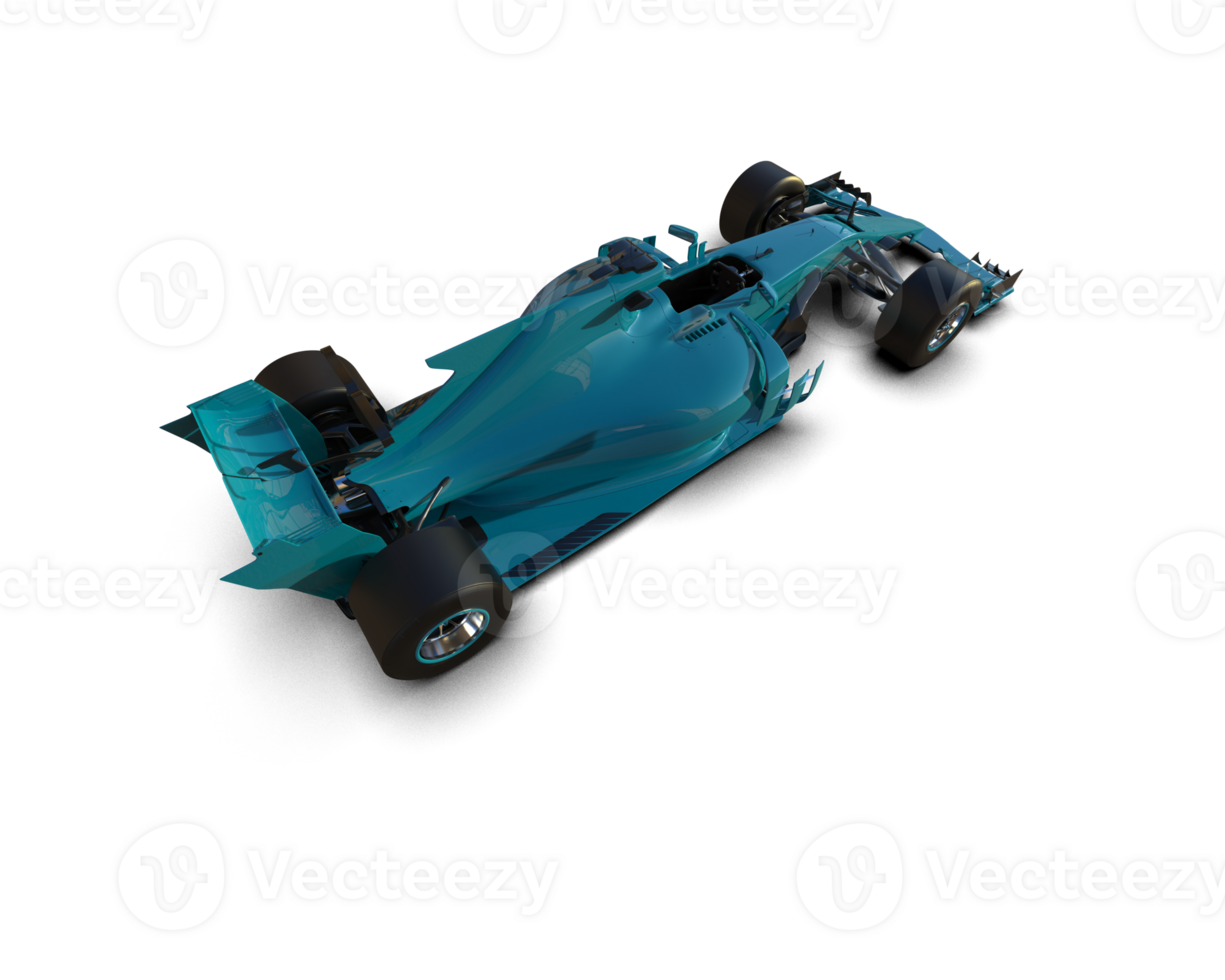 Realistic race car isolated on background. 3d rendering - illustration png