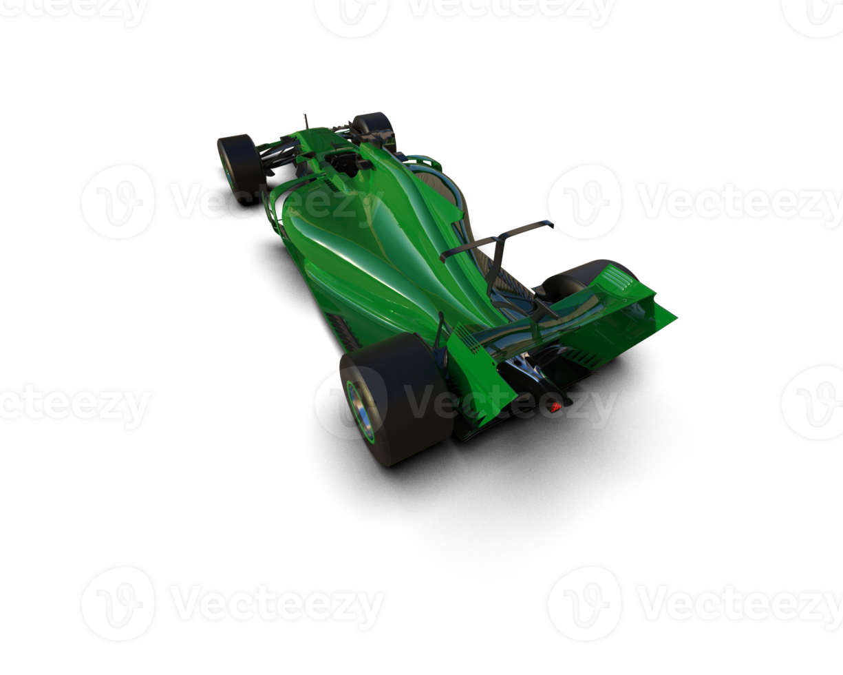 Realistic race car isolated on background. 3d rendering - illustration png