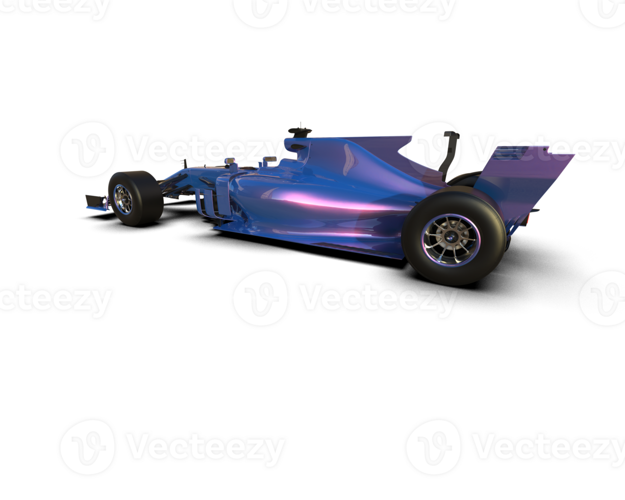 Realistic race car isolated on background. 3d rendering - illustration png