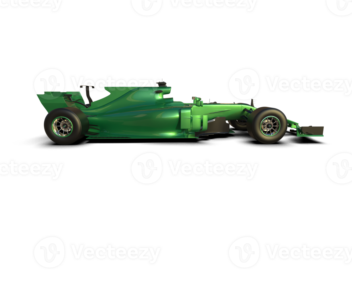 Realistic race car isolated on background. 3d rendering - illustration png