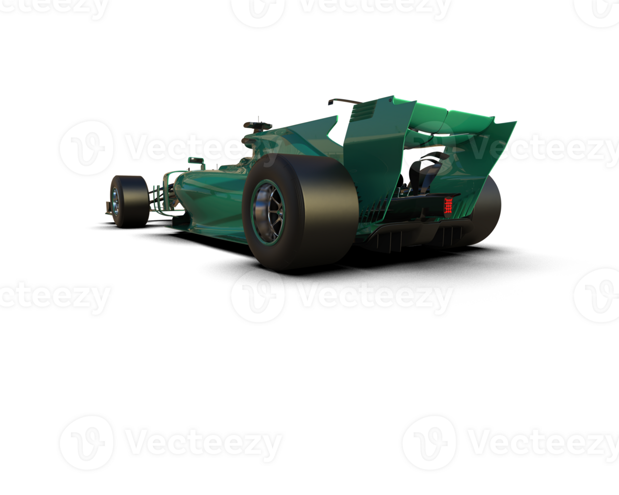 Realistic race car isolated on background. 3d rendering - illustration png