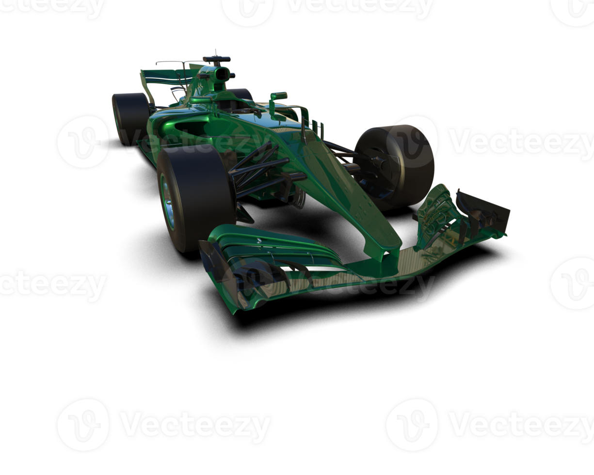 Realistic race car isolated on background. 3d rendering - illustration png