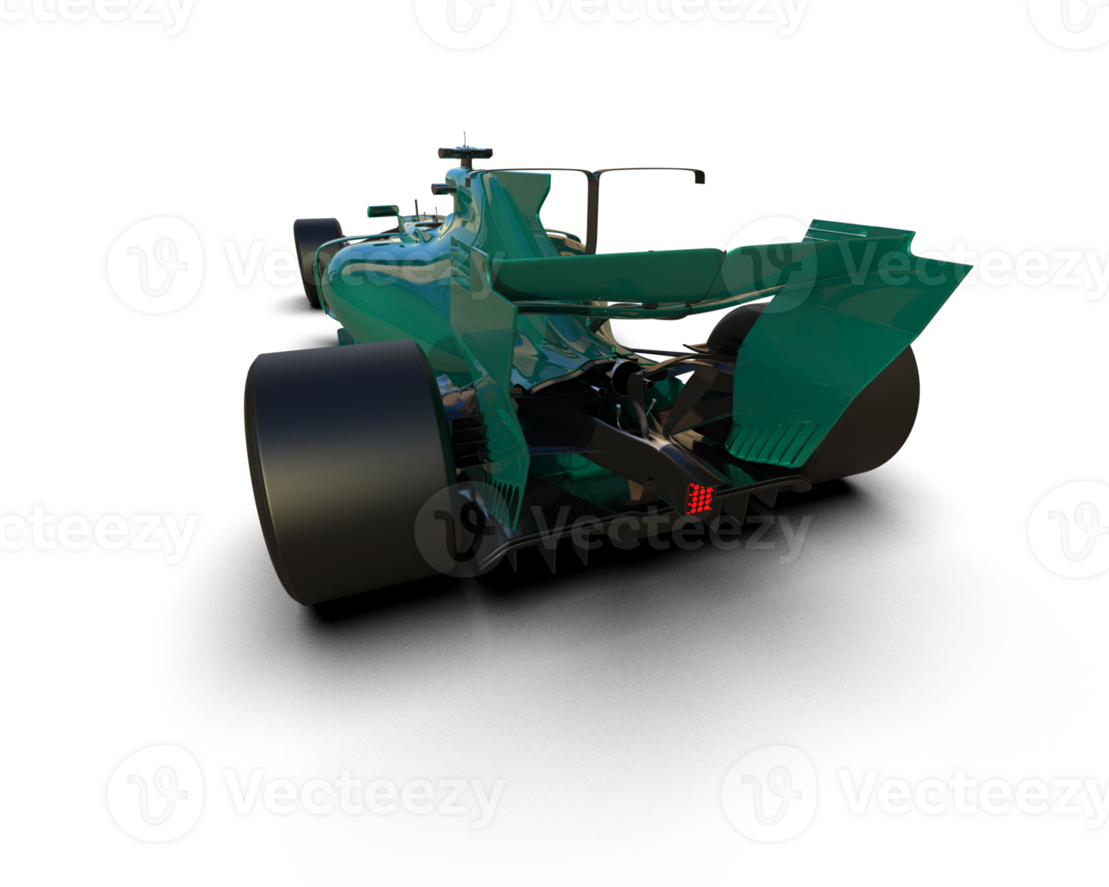 Realistic race car isolated on background. 3d rendering - illustration png