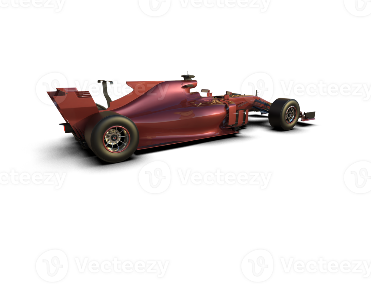 Realistic race car isolated on background. 3d rendering - illustration png
