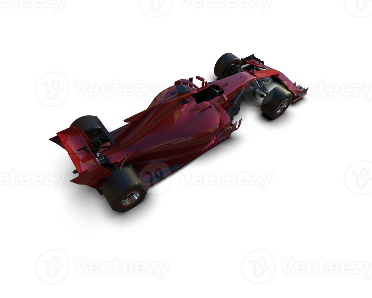 Realistic race car isolated on background. 3d rendering - illustration png