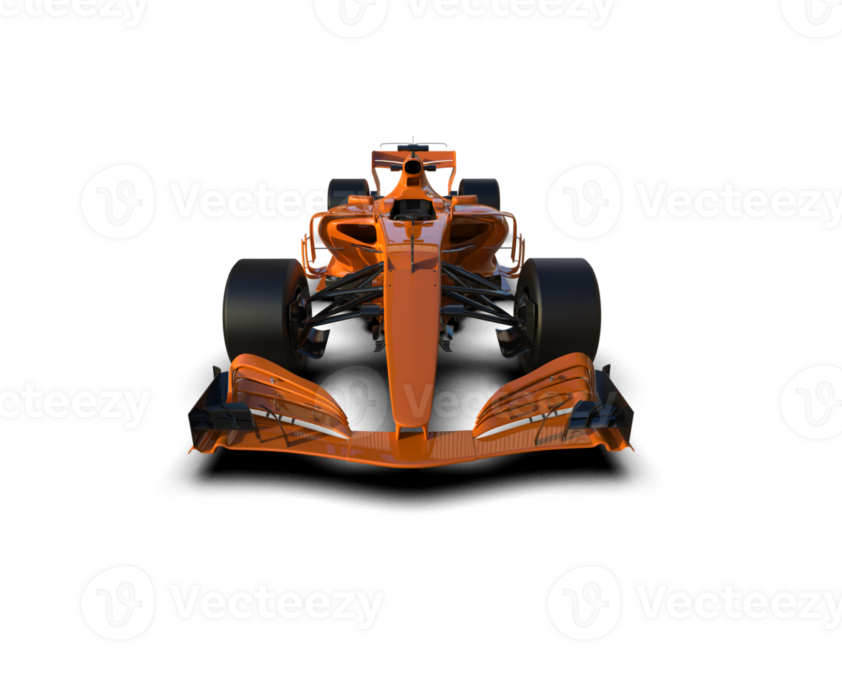 Realistic race car isolated on background. 3d rendering - illustration png