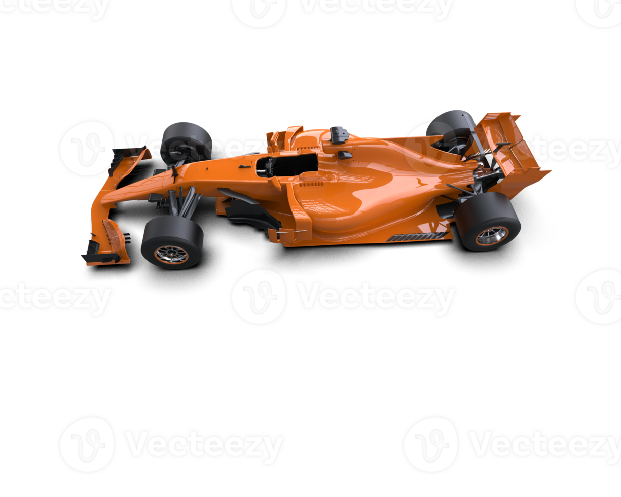 Realistic race car isolated on background. 3d rendering - illustration png
