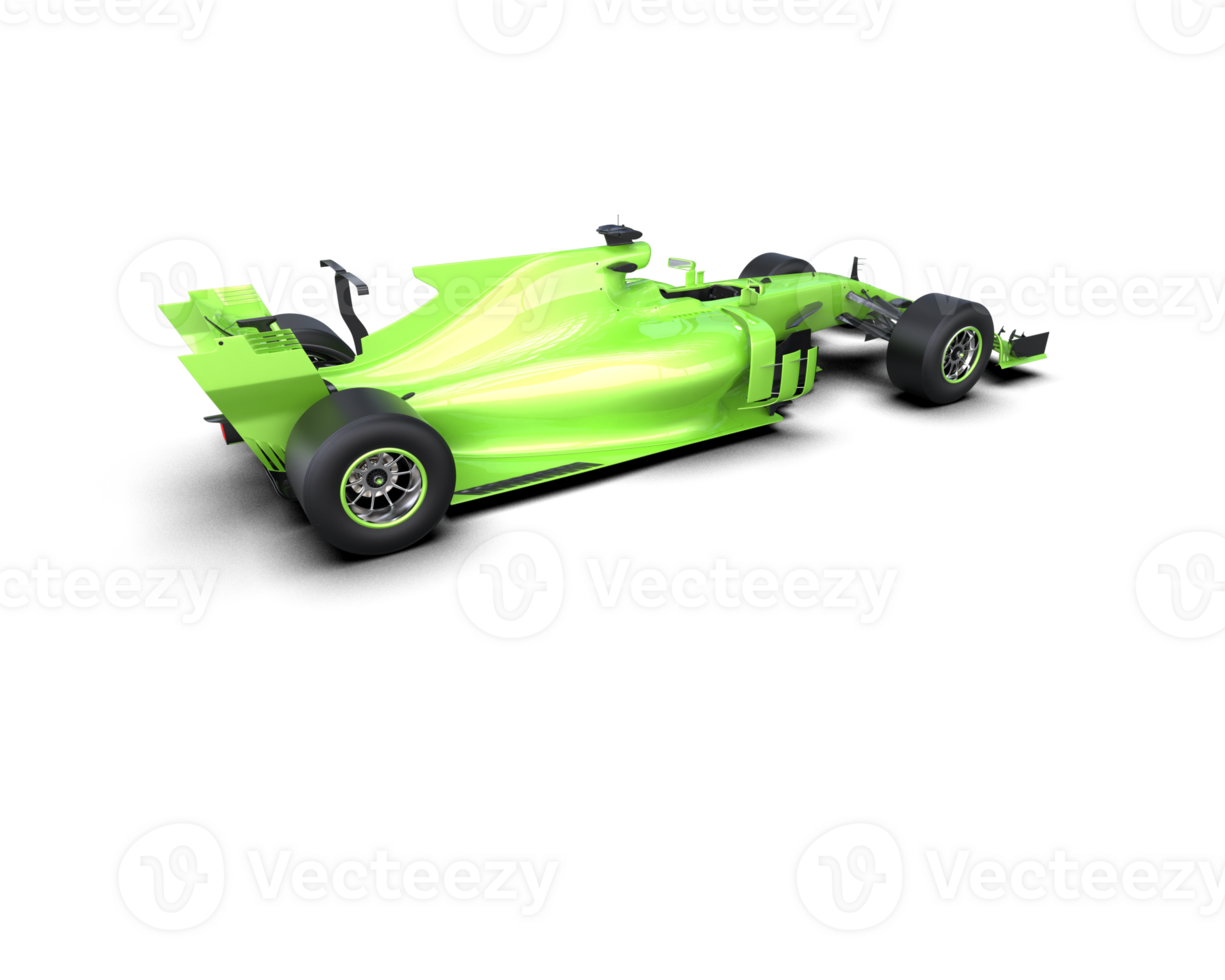 Realistic race car isolated on background. 3d rendering - illustration png