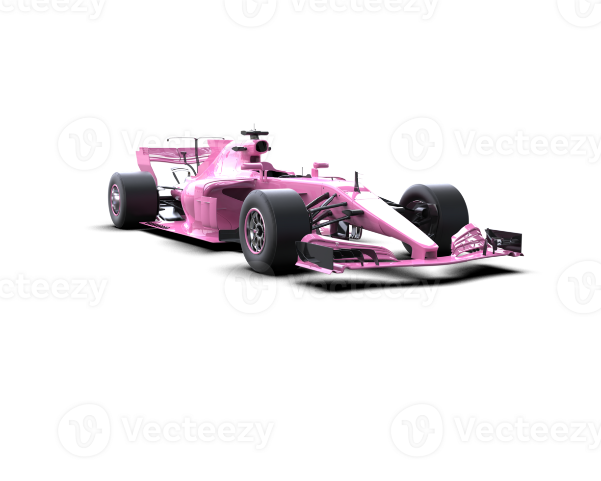 Realistic race car isolated on background. 3d rendering - illustration png