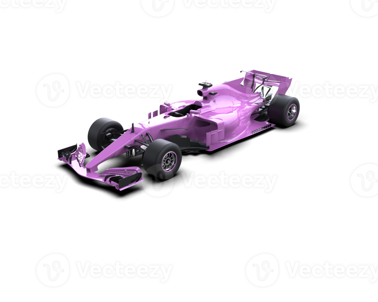 Realistic race car isolated on background. 3d rendering - illustration png
