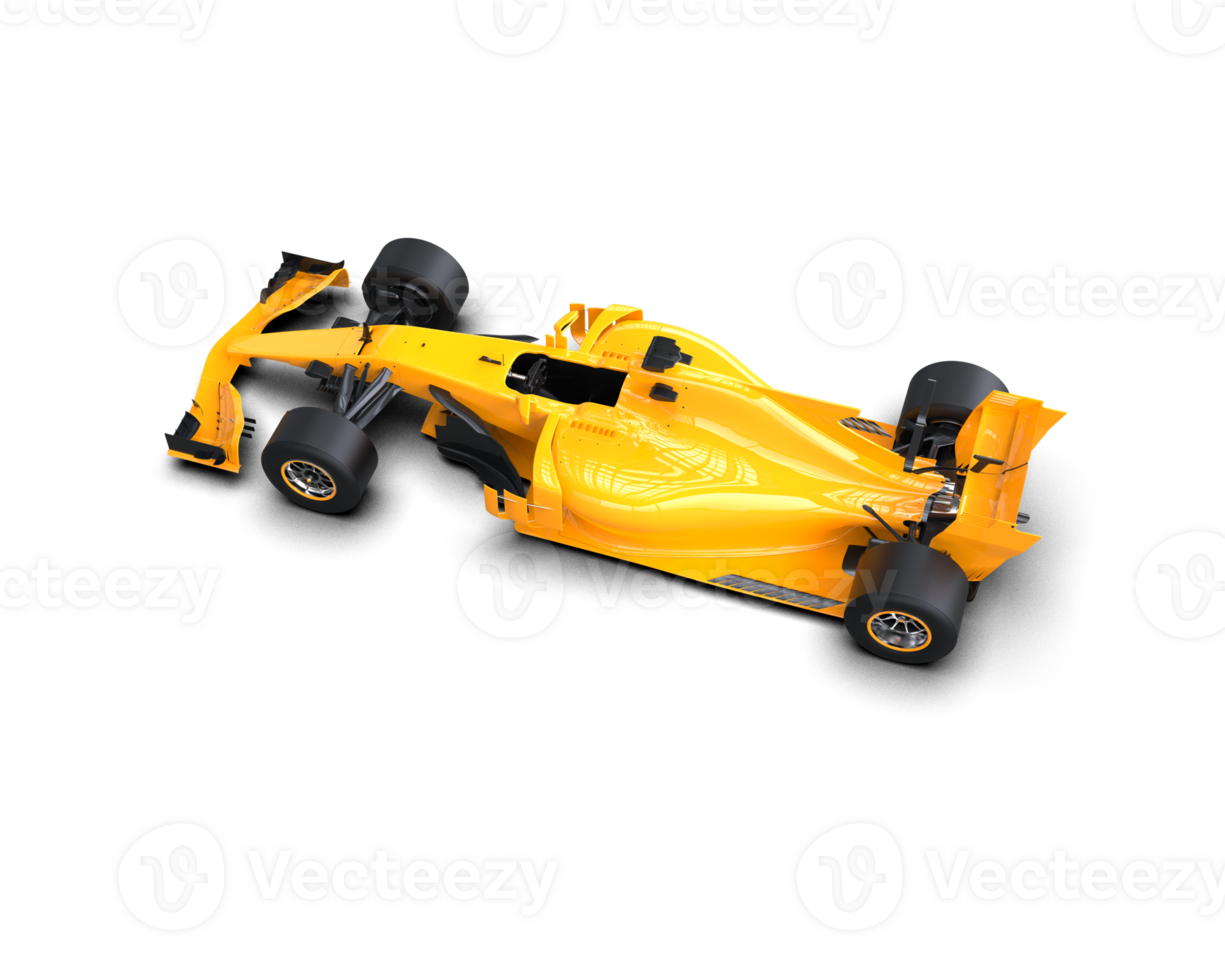 Realistic race car isolated on background. 3d rendering - illustration png