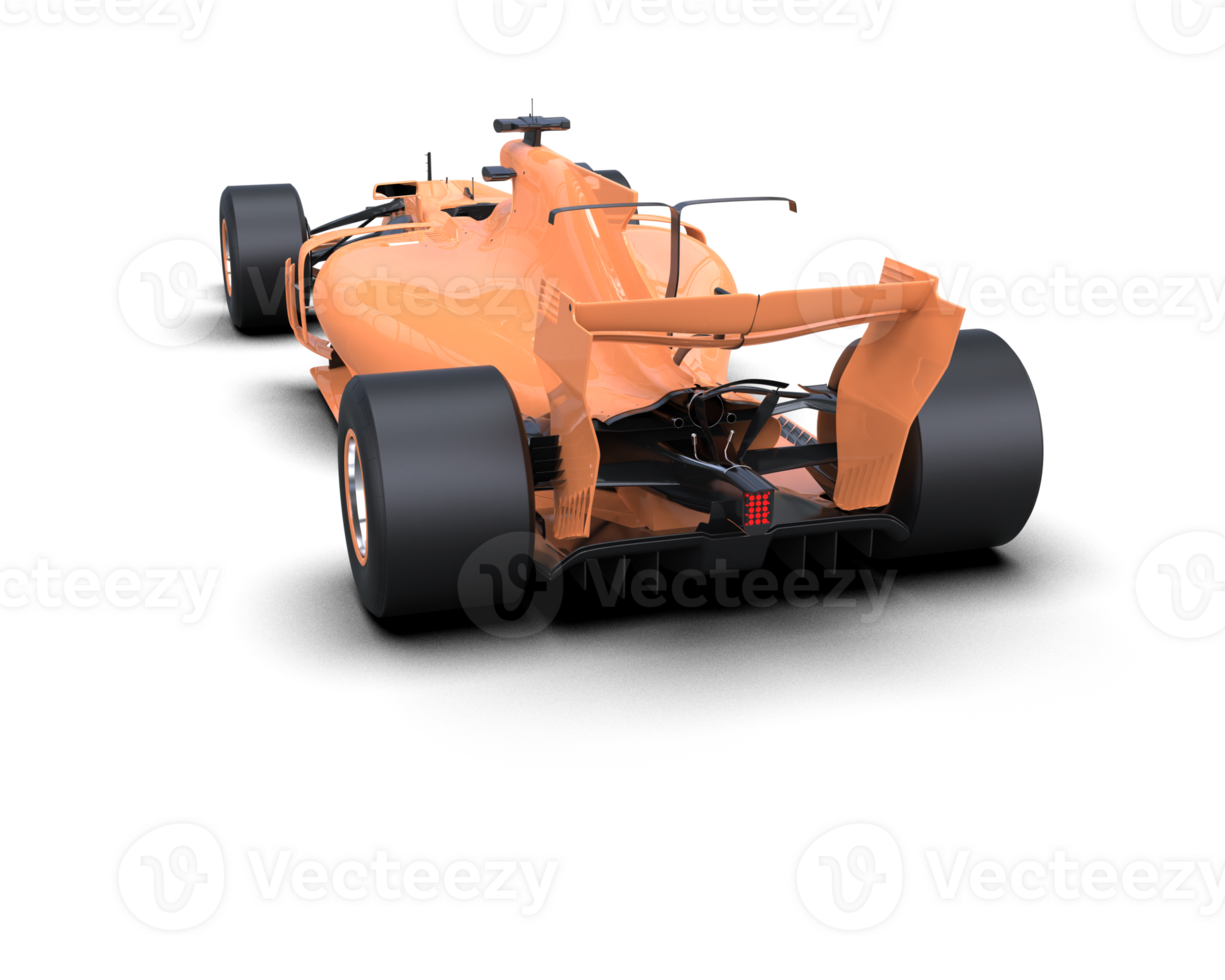 Realistic race car isolated on background. 3d rendering - illustration png