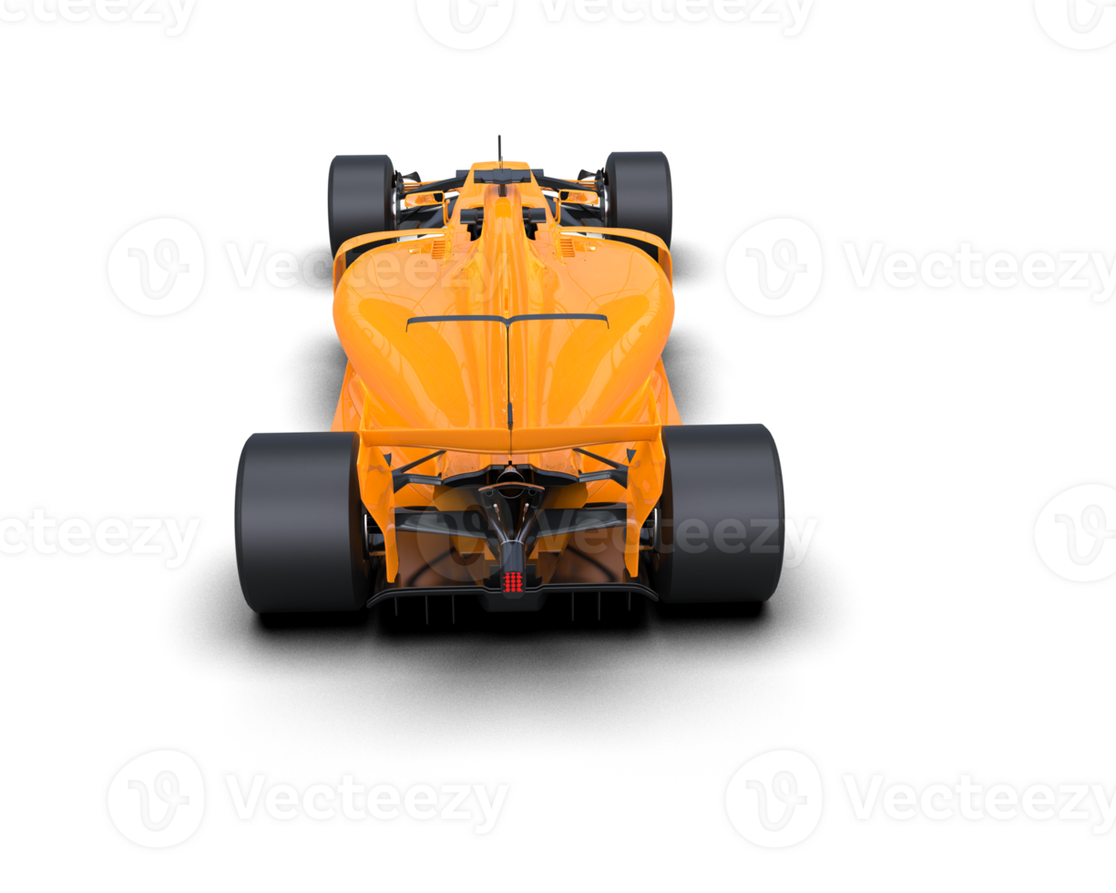 Realistic race car isolated on background. 3d rendering - illustration png