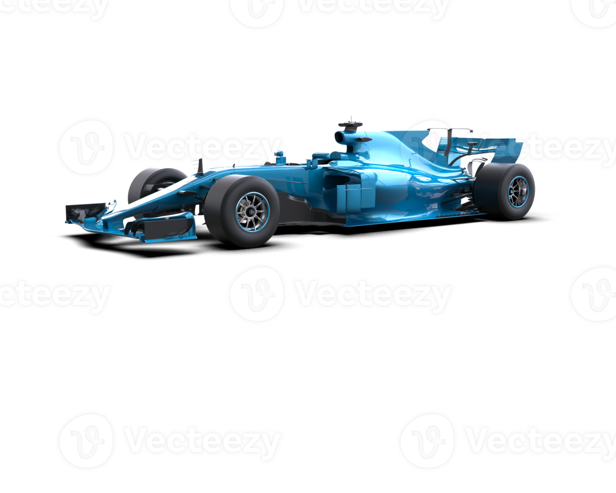 Realistic race car isolated on background. 3d rendering - illustration png