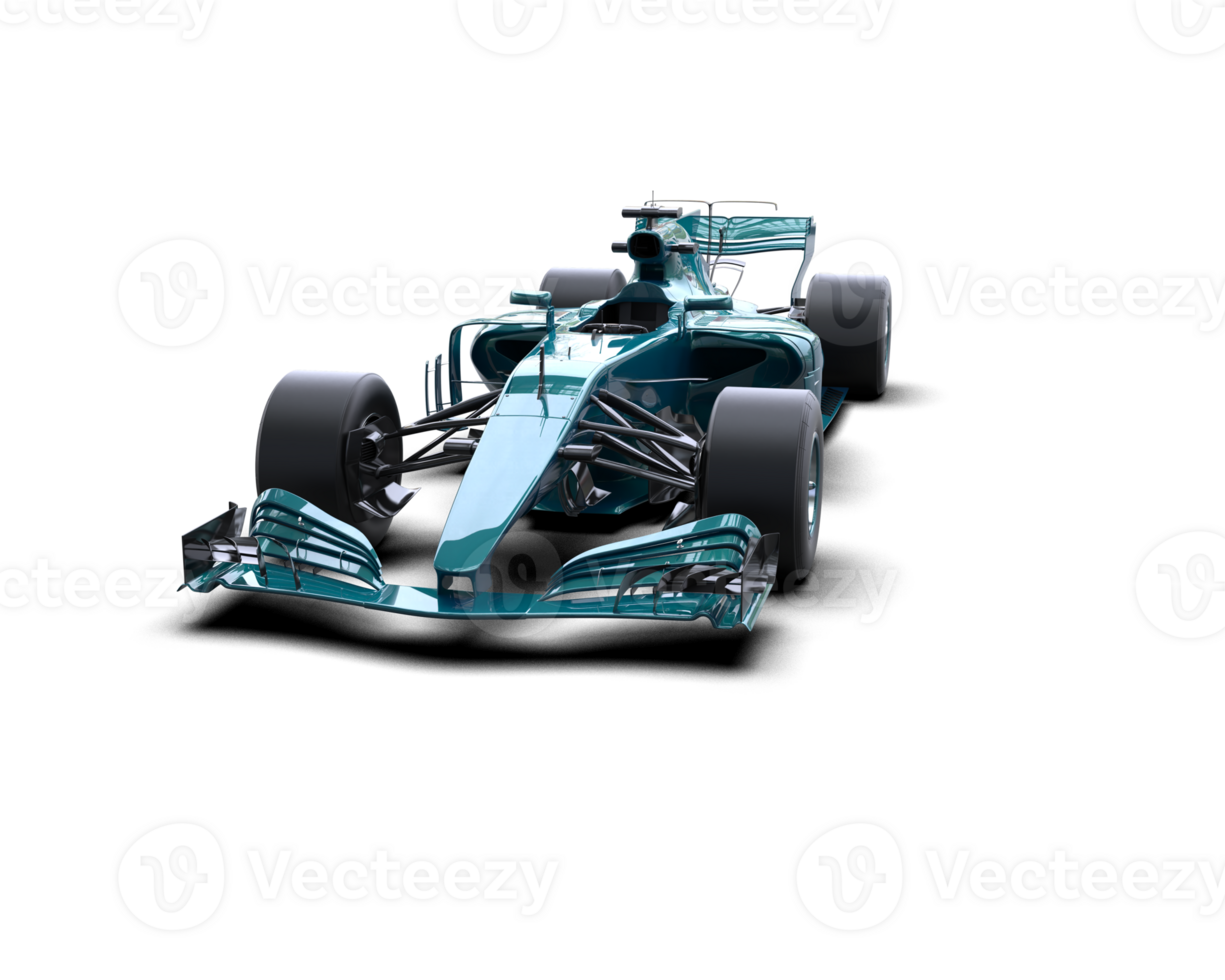Realistic race car isolated on background. 3d rendering - illustration png