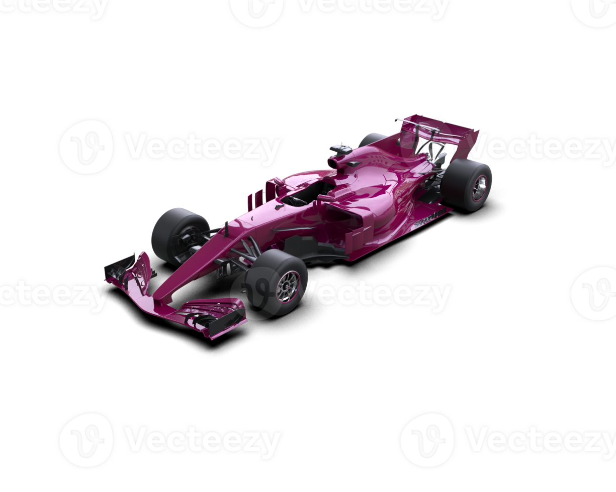 Realistic race car isolated on background. 3d rendering - illustration png