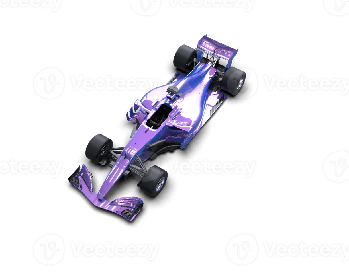 Realistic race car isolated on background. 3d rendering - illustration png