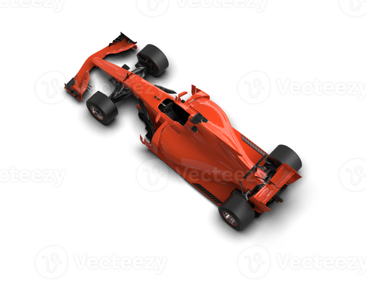 Realistic race car isolated on background. 3d rendering - illustration png