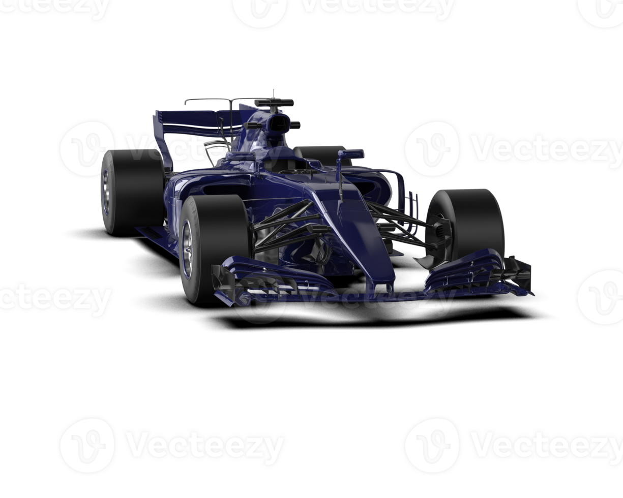 Realistic race car isolated on background. 3d rendering - illustration png
