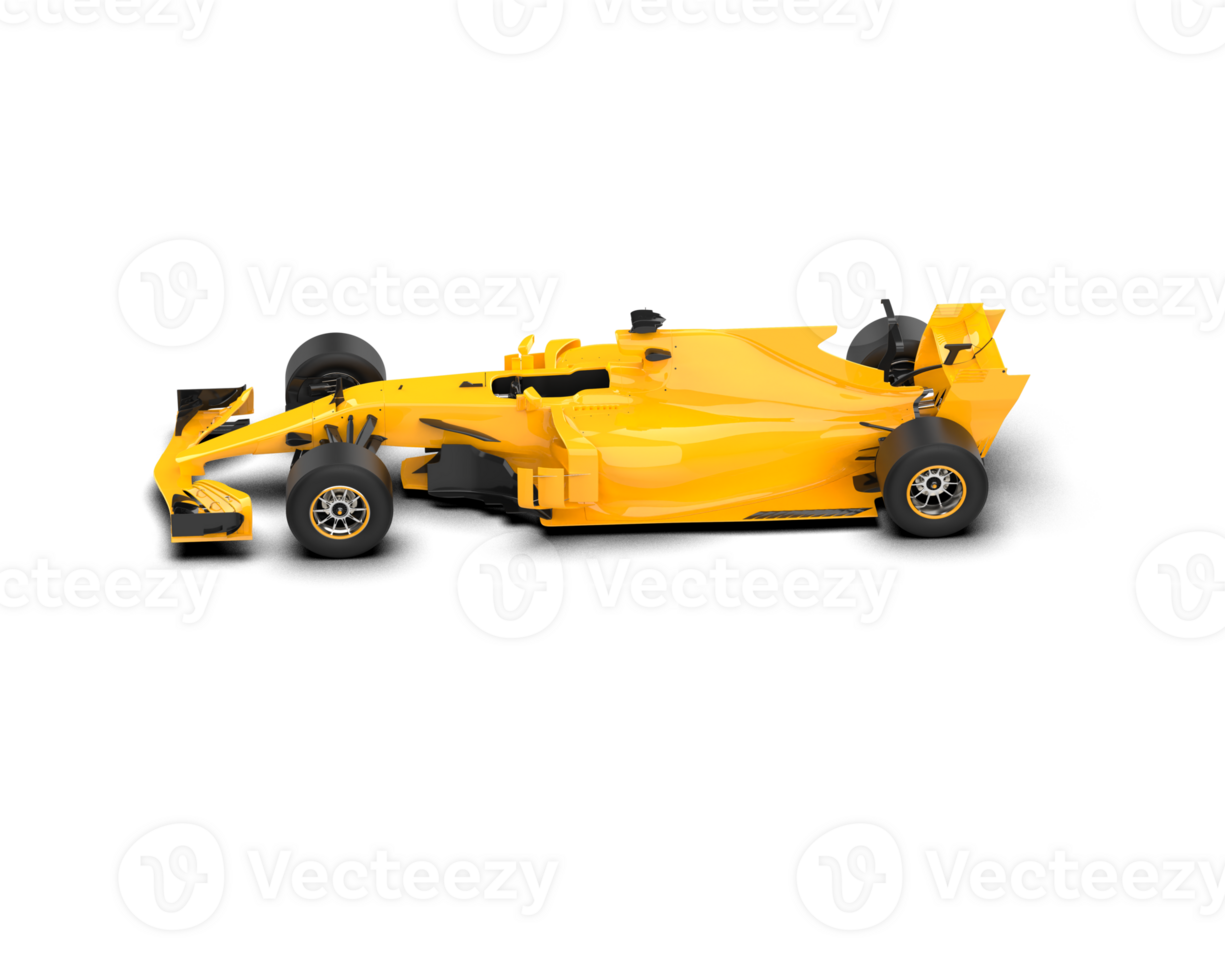 Realistic race car isolated on background. 3d rendering - illustration png