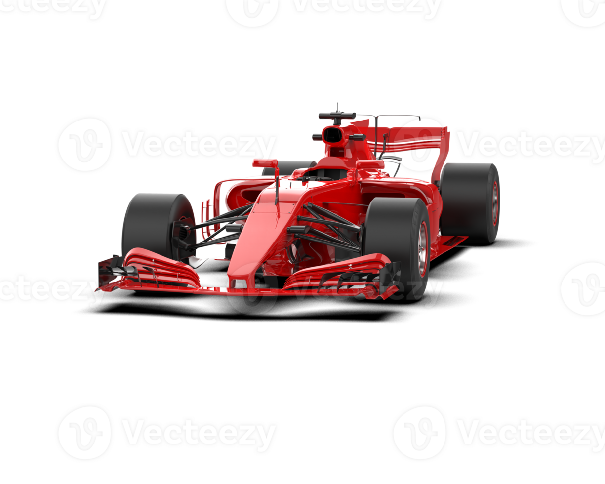 Realistic race car isolated on background. 3d rendering - illustration png