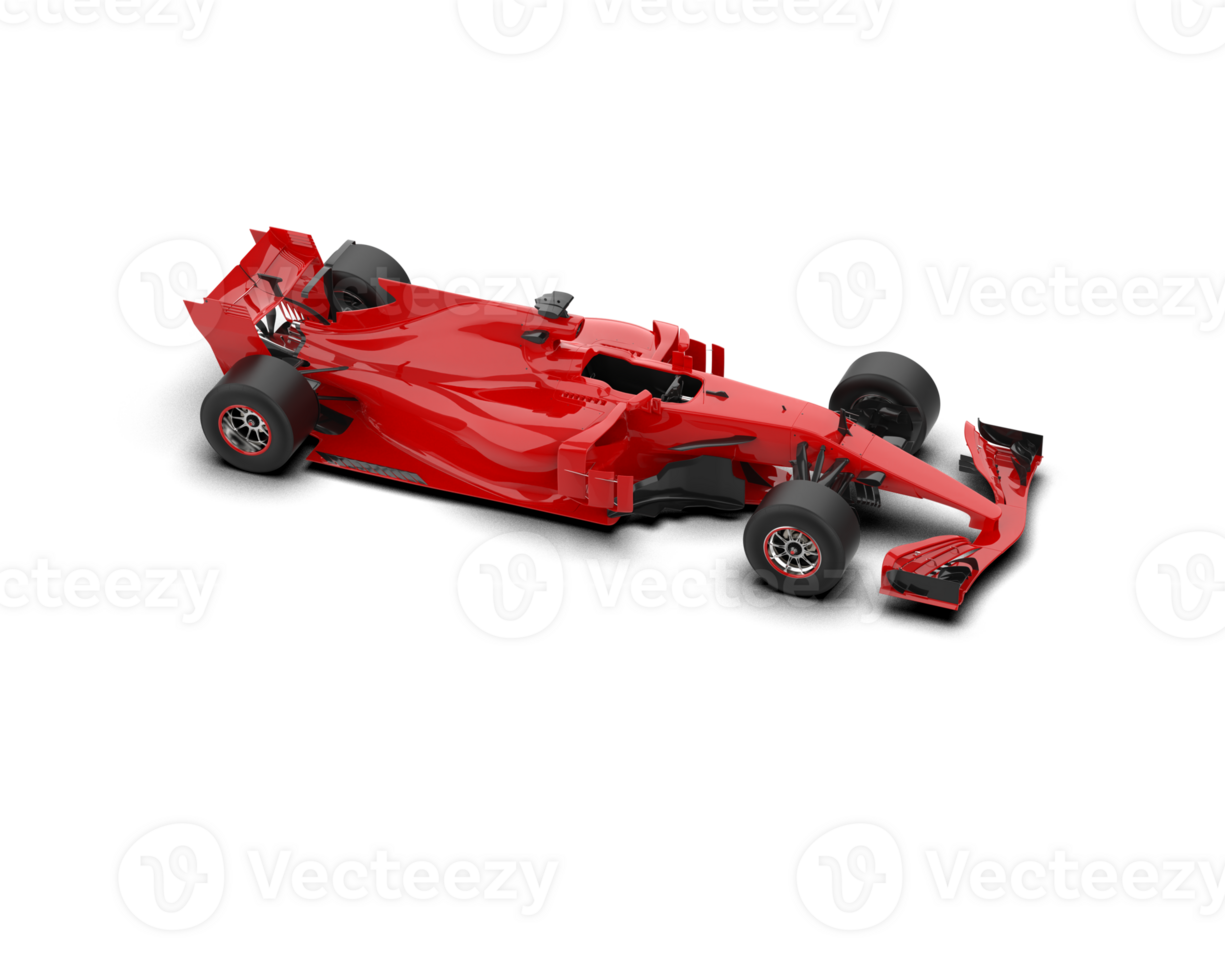 Realistic race car isolated on background. 3d rendering - illustration png