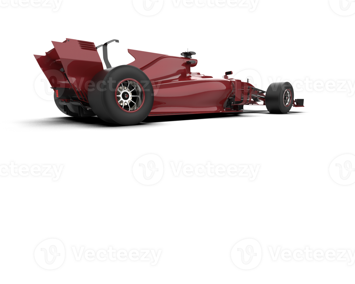 Realistic race car isolated on background. 3d rendering - illustration png