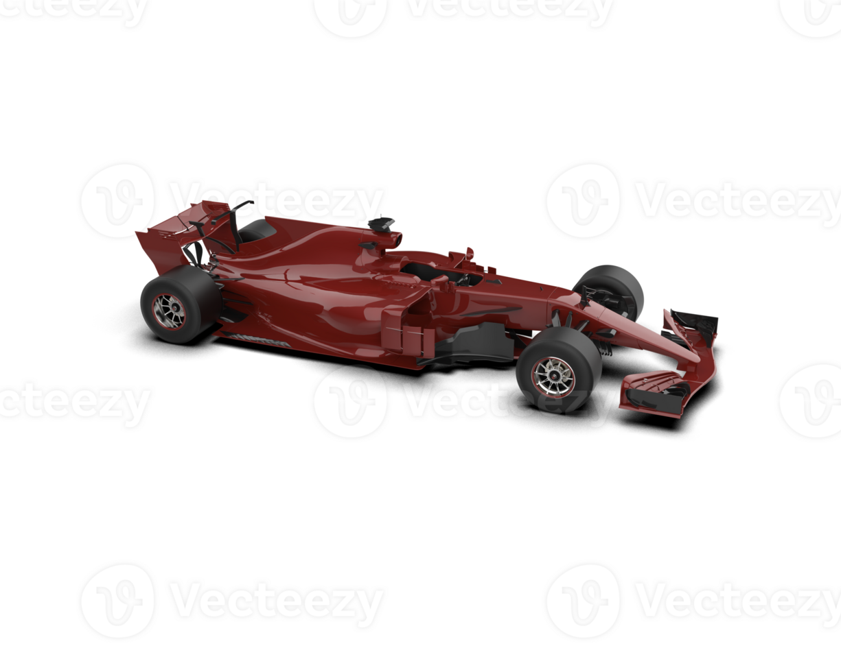 Realistic race car isolated on background. 3d rendering - illustration png