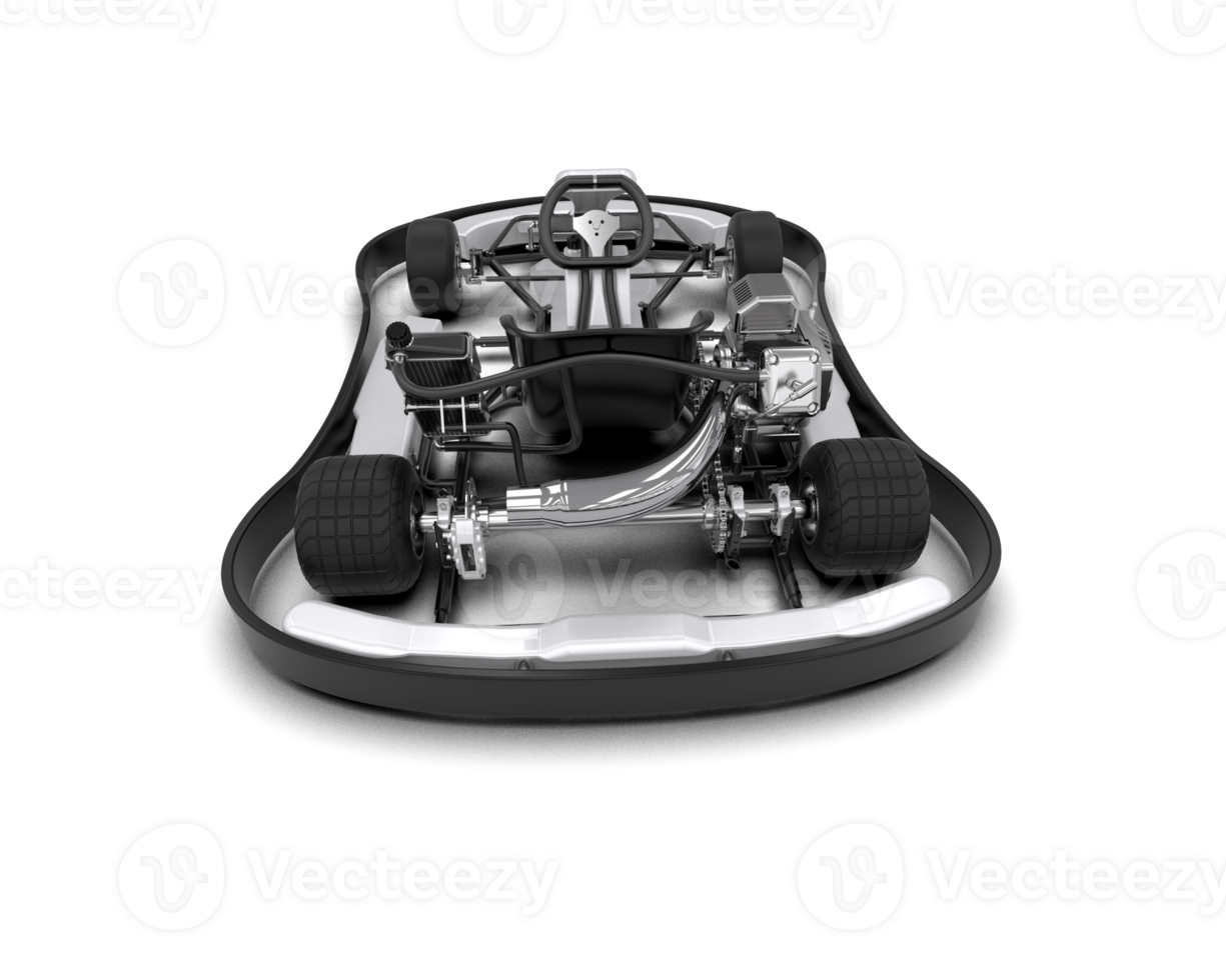 Realistic race car isolated on background. 3d rendering - illustration png