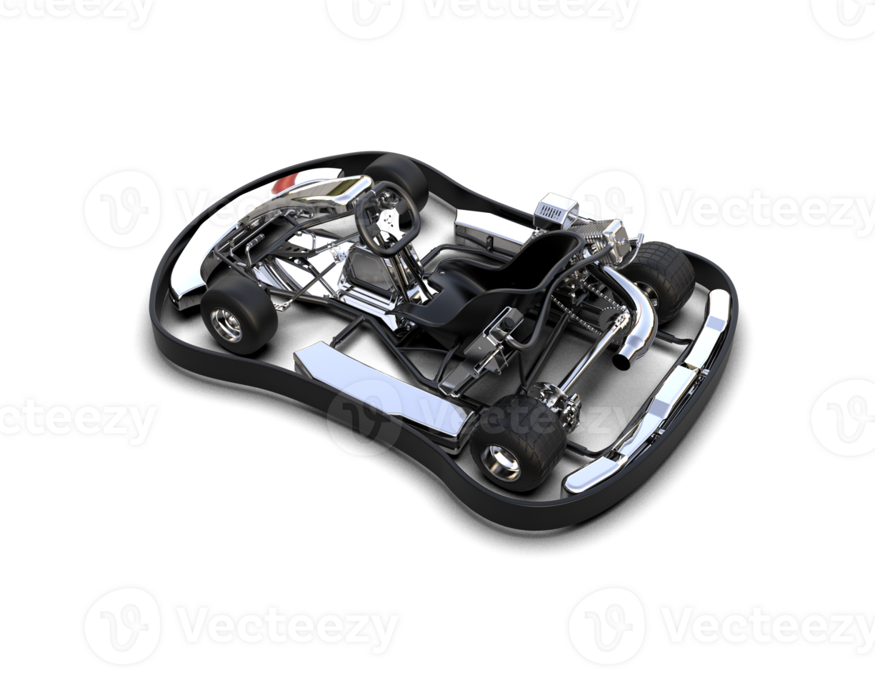 Realistic race car isolated on background. 3d rendering - illustration png