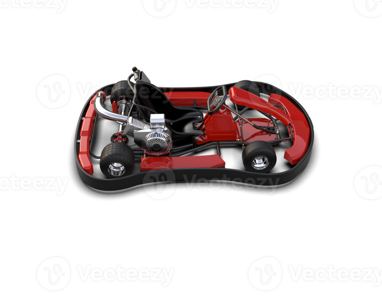 Realistic race car isolated on background. 3d rendering - illustration png