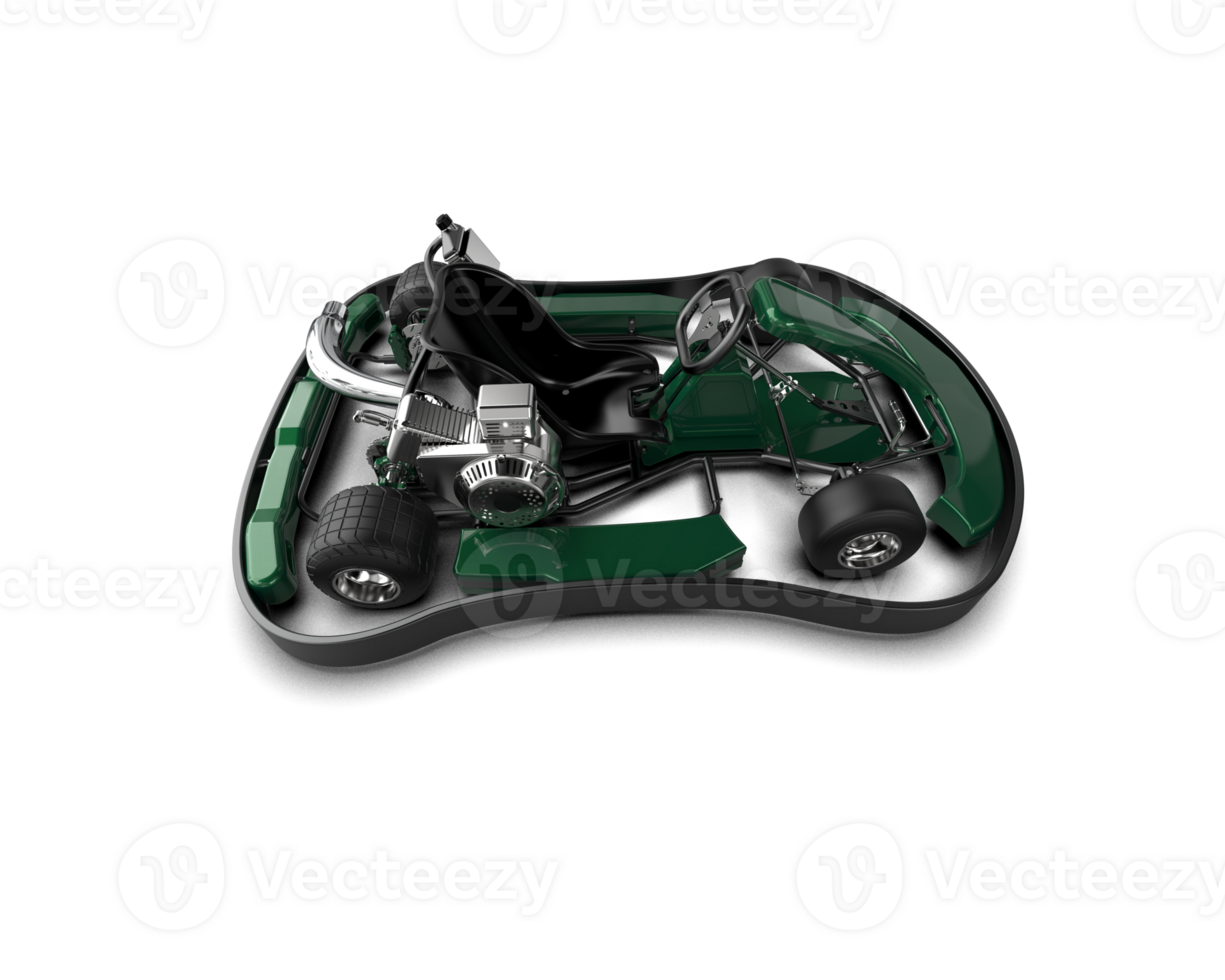 Realistic race car isolated on background. 3d rendering - illustration png