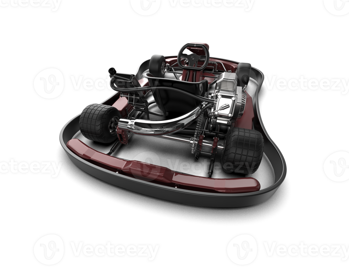 Realistic race car isolated on background. 3d rendering - illustration png