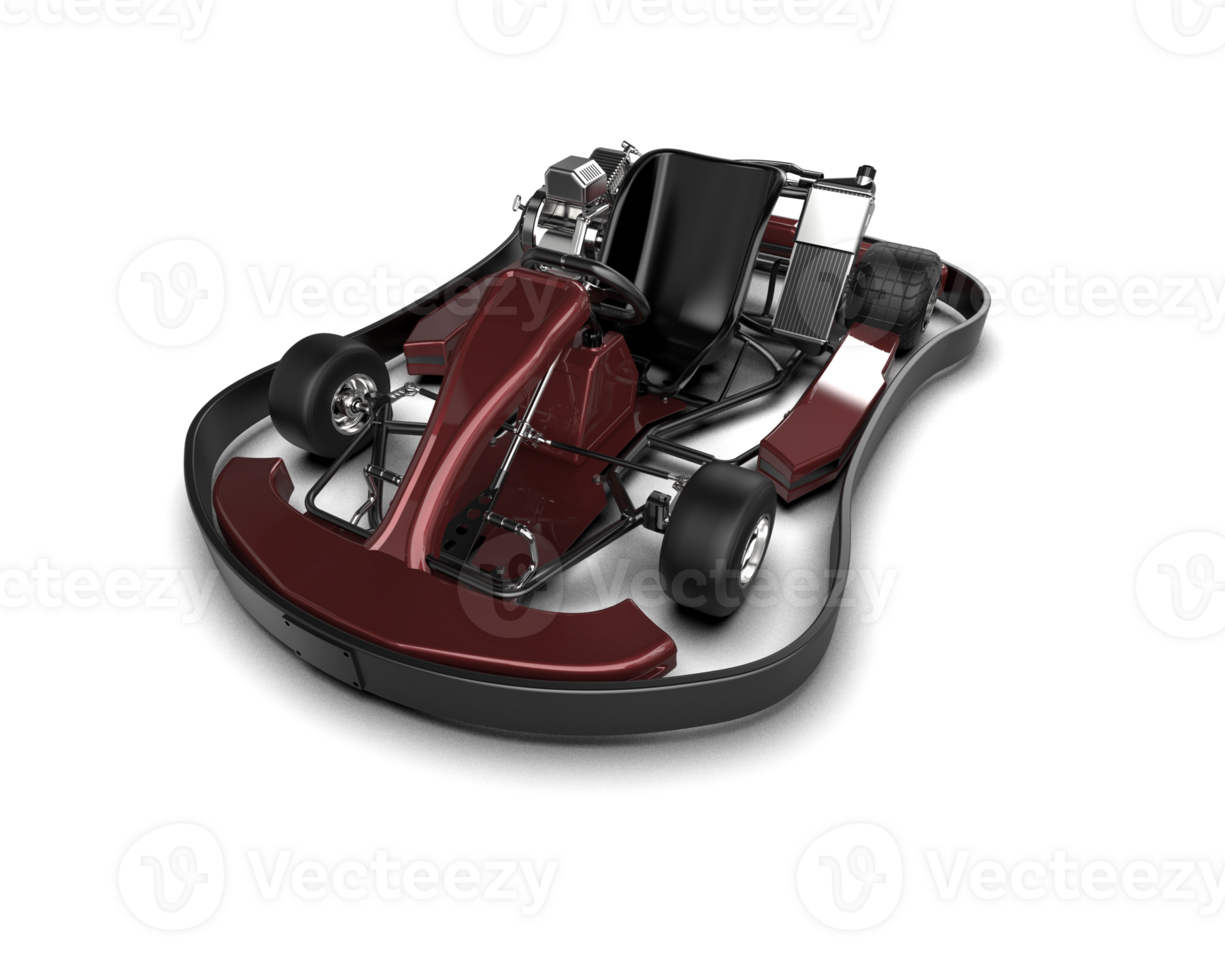 Realistic race car isolated on background. 3d rendering - illustration png