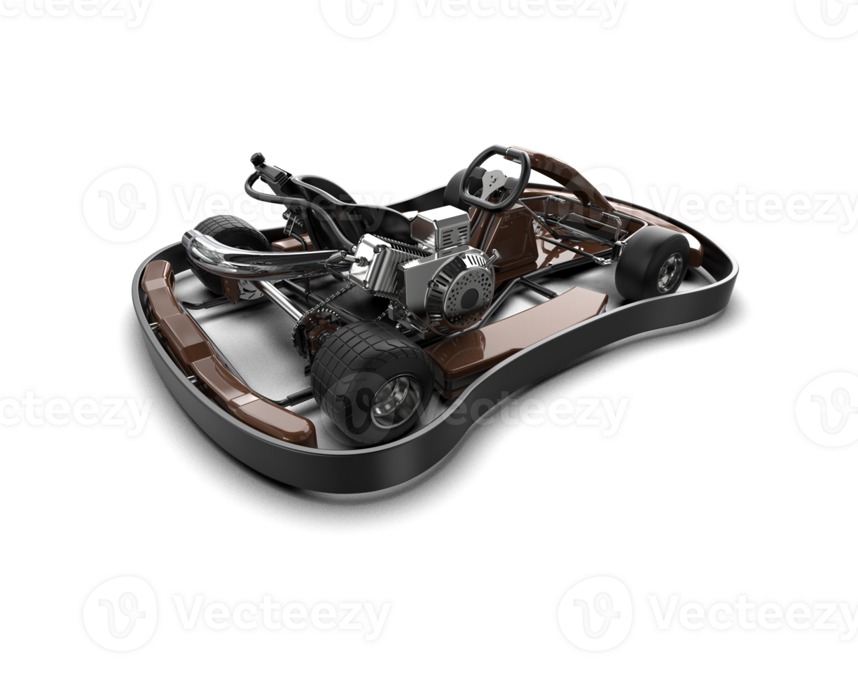 Realistic race car isolated on background. 3d rendering - illustration png