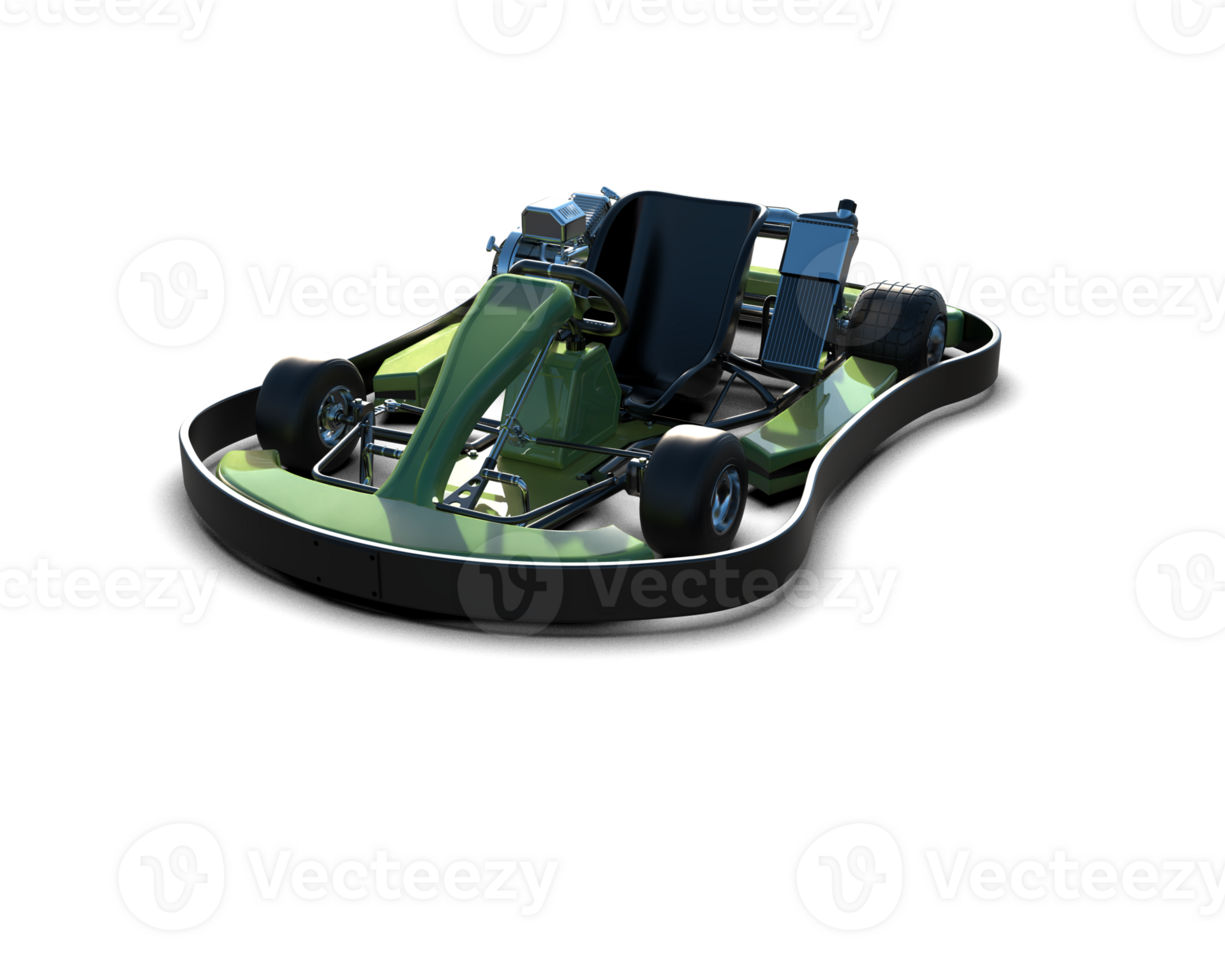 Realistic race car isolated on background. 3d rendering - illustration png