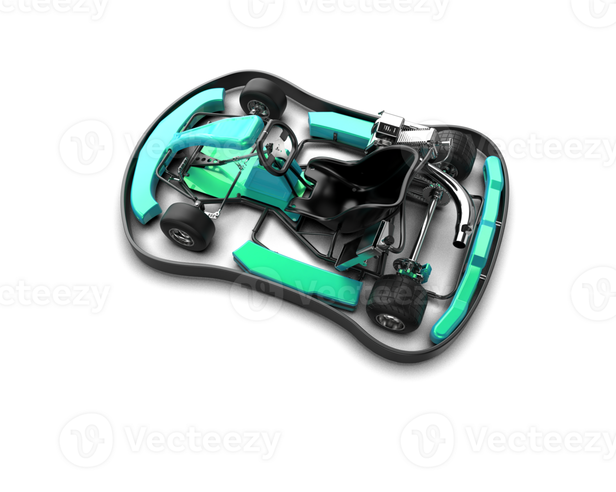 Realistic race car isolated on background. 3d rendering - illustration png