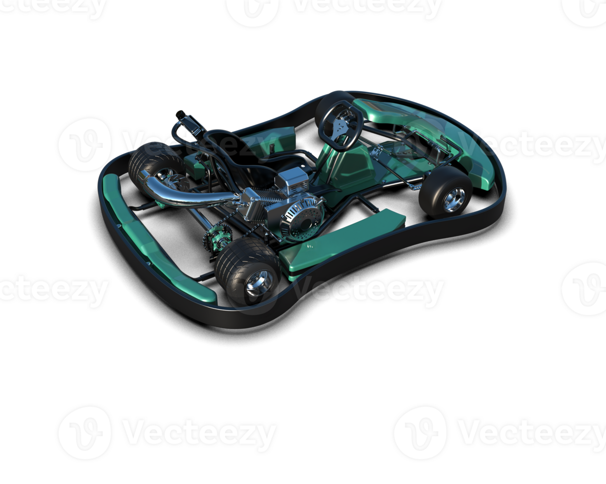 Realistic race car isolated on background. 3d rendering - illustration png