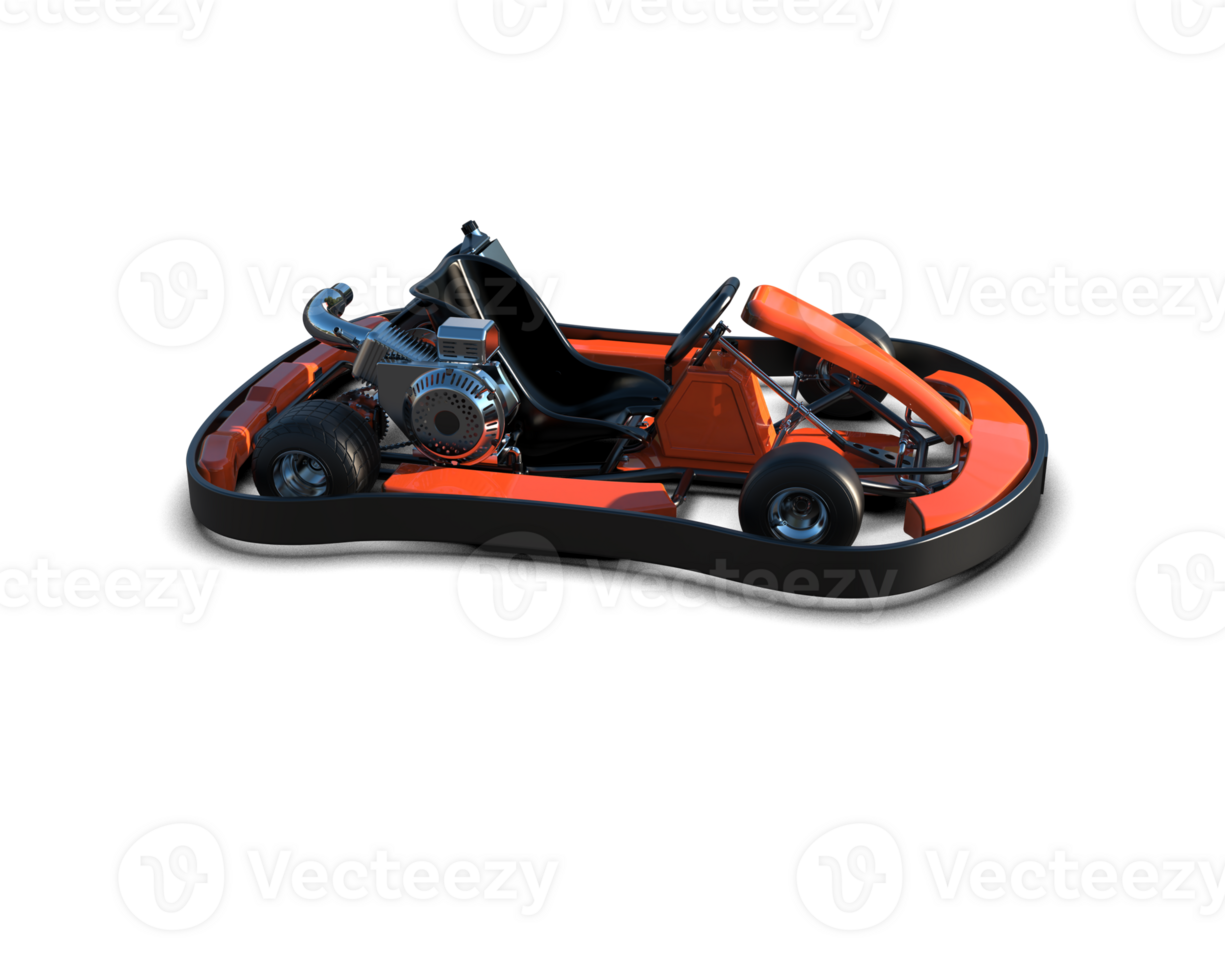 Realistic race car isolated on background. 3d rendering - illustration png