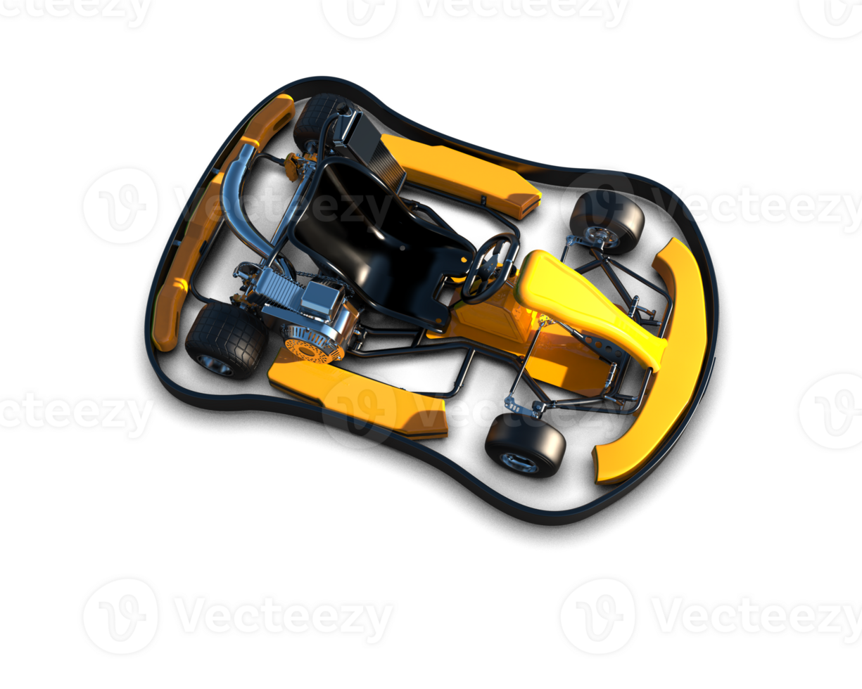 Realistic race car isolated on background. 3d rendering - illustration png