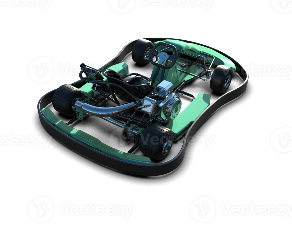 Realistic race car isolated on background. 3d rendering - illustration png