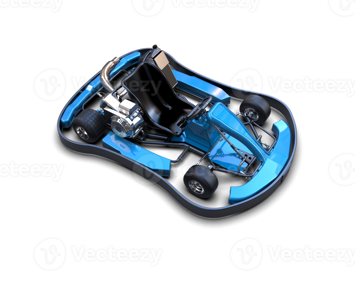 Realistic race car isolated on background. 3d rendering - illustration png