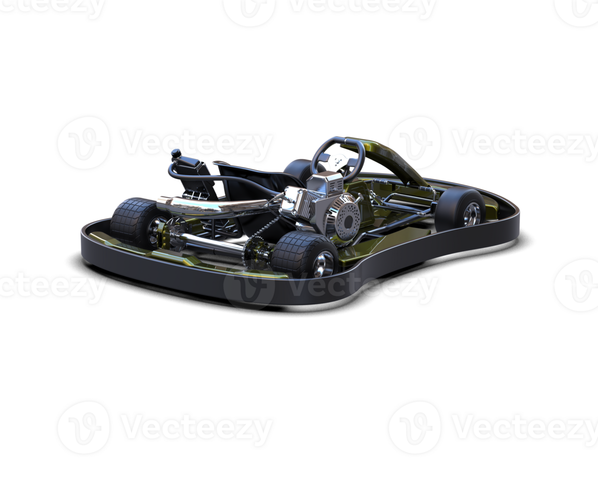 Realistic race car isolated on background. 3d rendering - illustration png